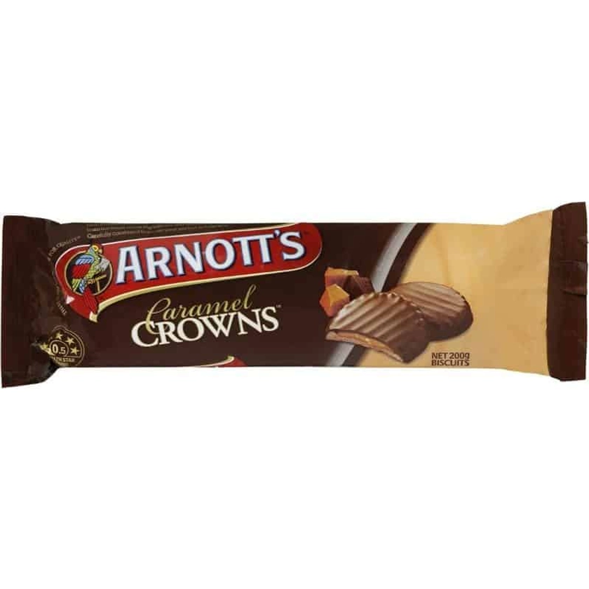 Buy Arnotts Caramel Crowns 200g Online | Worldwide Delivery | Australian Food Shop