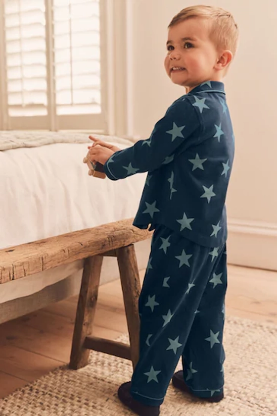 Blue Star Button Down Pyjamas (9mths-8yrs)