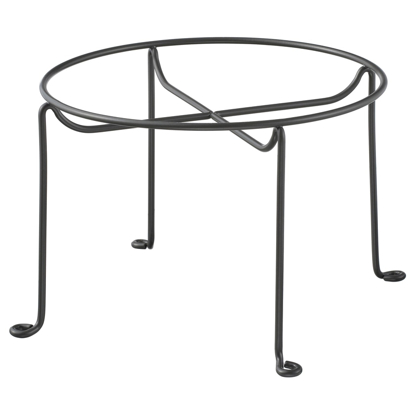 VARDAGEN Support pour bocal avec couvercle, gris foncé - IKEA