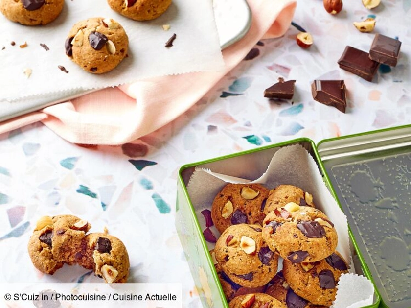 Cookies au sarrasin chocolat et noisettes (IG bas)
