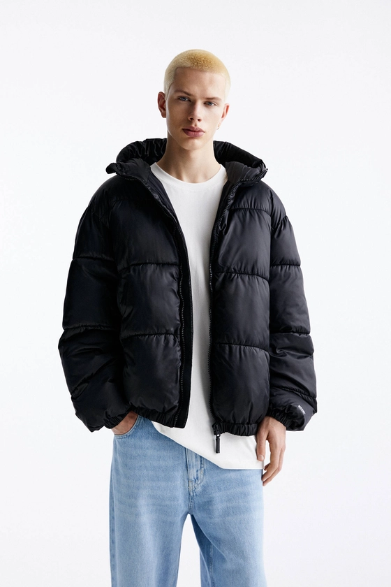 Basic water-repellent puffer jacket - pull&bear