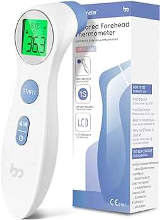 Femometer Forehead Thermometer for Adults Kids, Non Contact Infrared Thermometer, Digital Baby Thermometers Body Temperature Thermomete