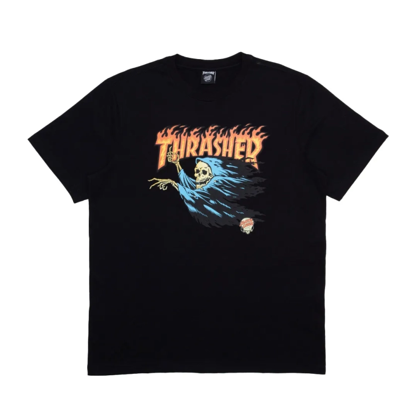 Camiseta Thrasher x Santa Cruz O'Brien Reaper - Preto Steezy