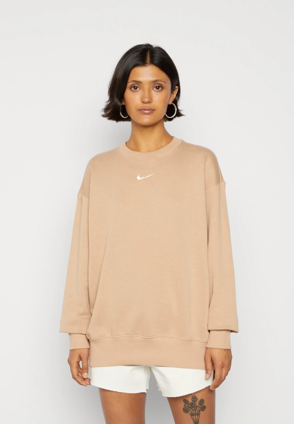 Nike Sportswear PHOENIX CREW LOOSE FIT - Sweatshirt - hemp/beige - ZALANDO.FR