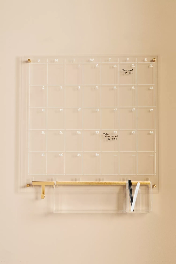 Anthropologie Acrylic Monthly Wall Calendar Bundle