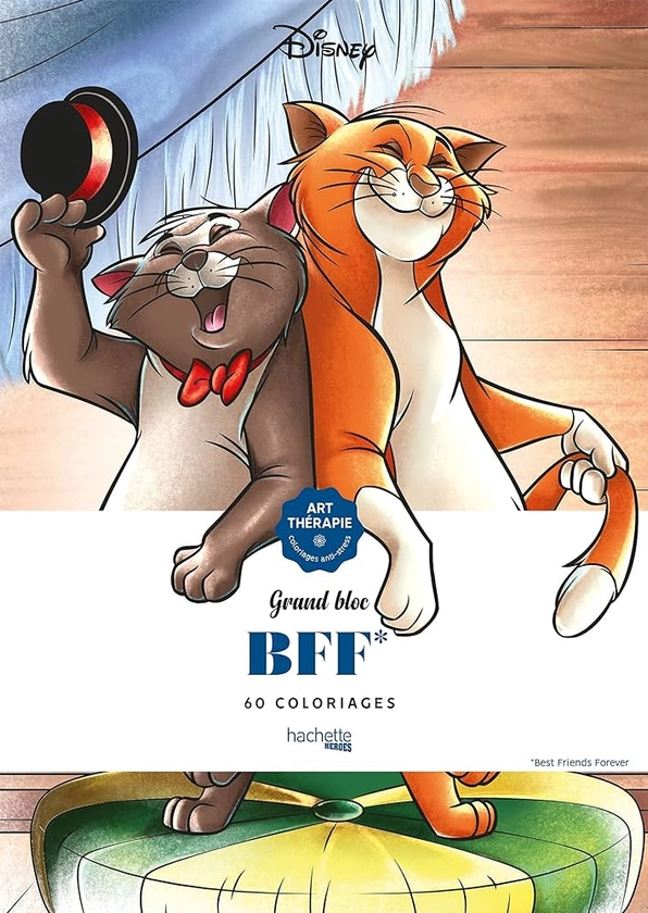 Grand bloc Disney BFF: 60 coloriages : Bal, William: Amazon.fr: Livres