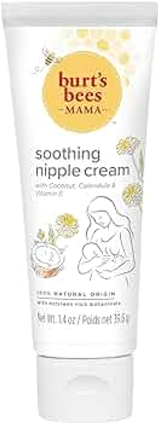 Burt's Bees Nipple Cream, Soothing Nipple Balm for Breastfeeding, For Sore Nipples & Cracked Skin, 39.6g