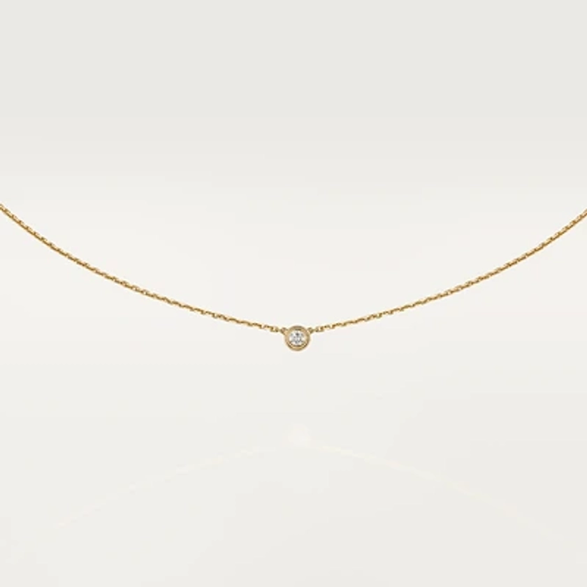 CRB7224517 - Cartier d'Amour necklace XS - Yellow gold, diamond - Cartier