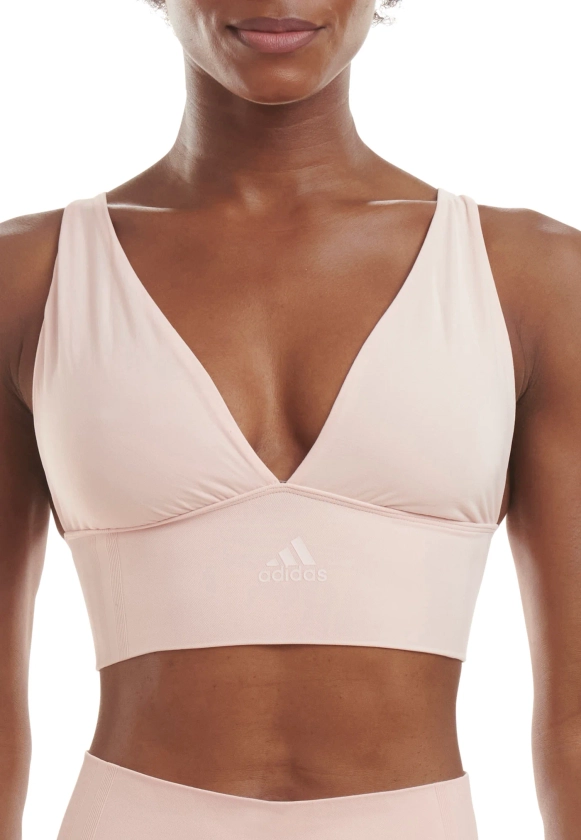 SEAMLESS MICRO STRETCH LONGLINE PLUNGE LOUNGE BRA