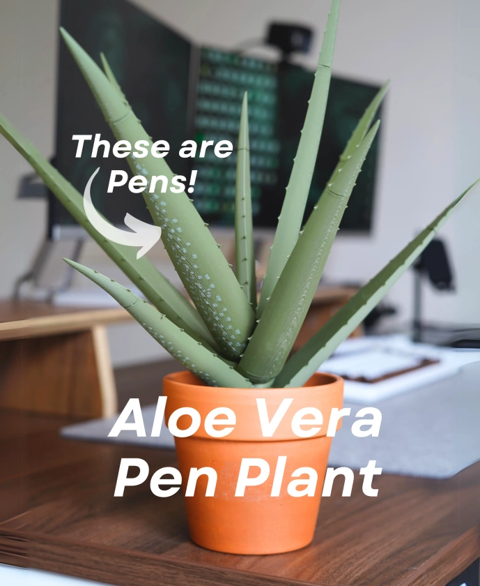 Aloe Vera Pen Plant - 3D model by ForgeCore on Thangs