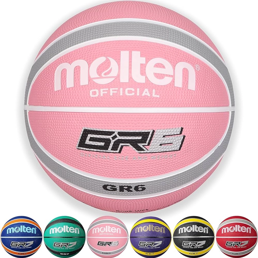 Molten Youth Molten Women's BGR6-WPS Basketball, Pink/Silver, Size 6 : Amazon.co.uk: Sports & Outdoors