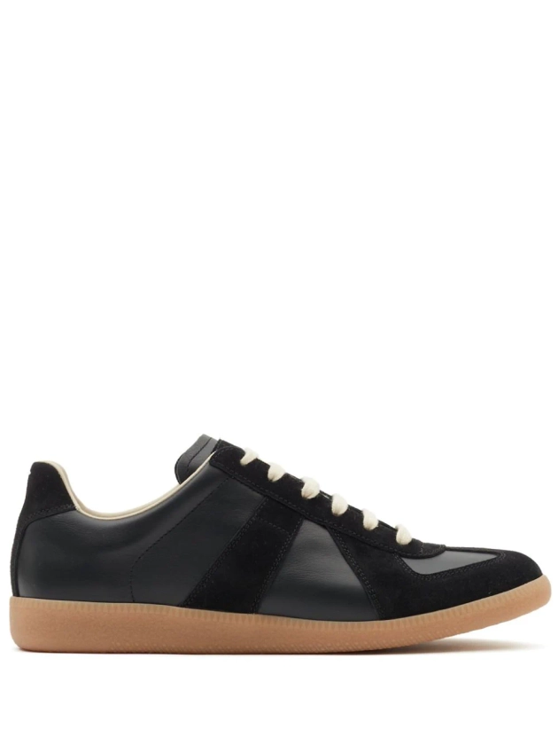 Maison Margiela Baskets Replica En Cuir | Noir | FARFETCH FR