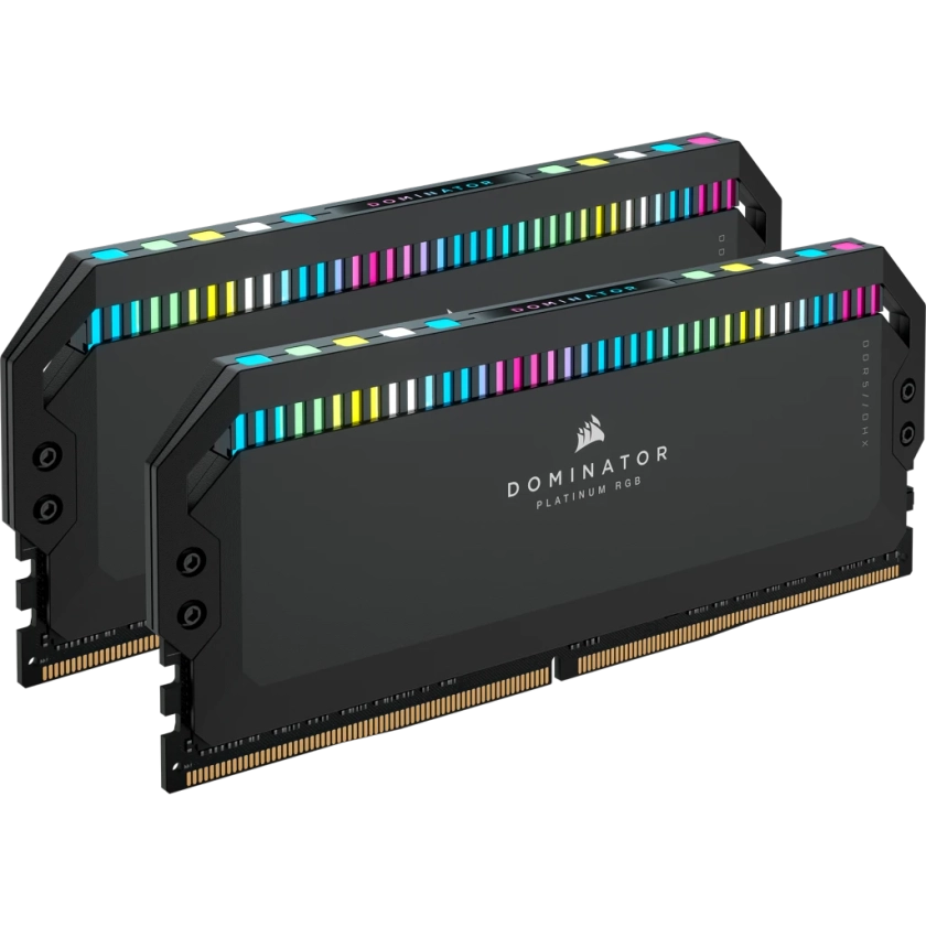 DOMINATOR® PLATINUM RGB 64GB (2x32GB) DDR5 DRAM 6000MHz C40 Memory Kit — Black