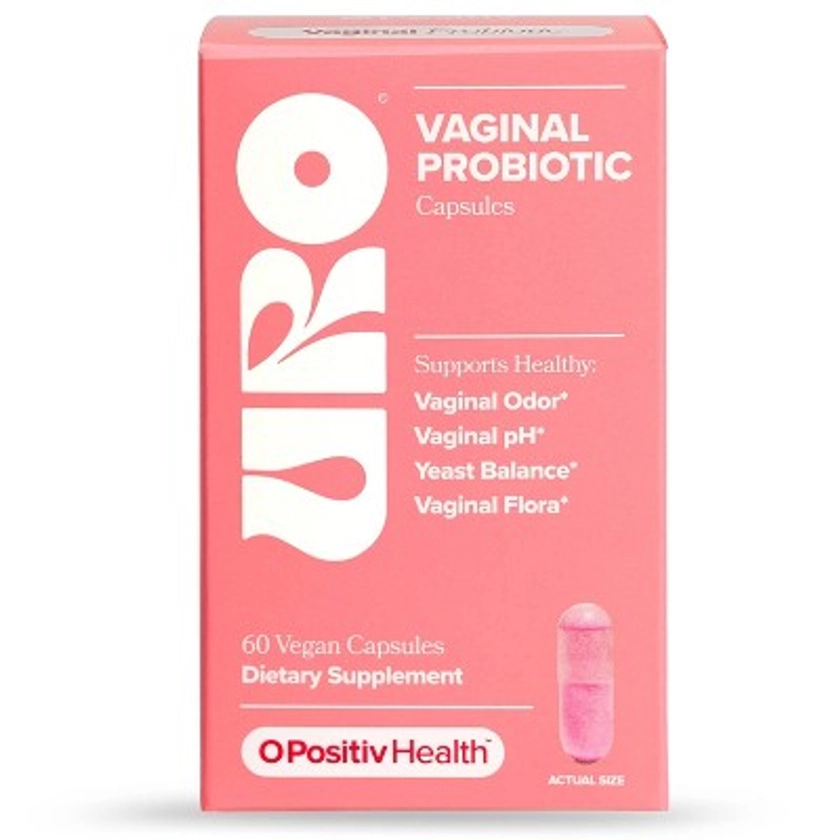 O Positiv URO Vaginal Probiotic Vegan Capsules - 60ct