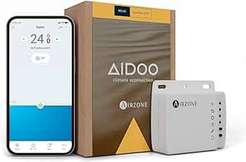 AIRZONE - Aidoo Contrôle WiFi - Daikin Altherma Air Conditioner -Gainable, Split et Cassette- Compatible avec Alexa et Google Home - Fonction de Commande vocale - Thermostat Wi-FI - AZAI6WSCDA2