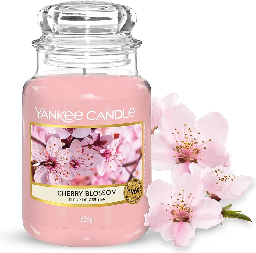 Yankee Candle Scented Candle | Cherry Blossom Large Jar Candle | Long Burning Candles: up to 150 Hours | Gifts for Women : Amazon.co.uk: Home & Kitchen