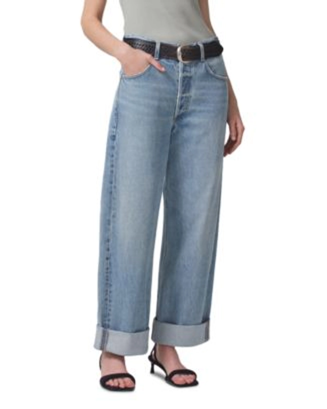Citizens of Humanity Ayla High Rise Baggy Cuffed Jeans in Skylights Women - Bloomingdale's