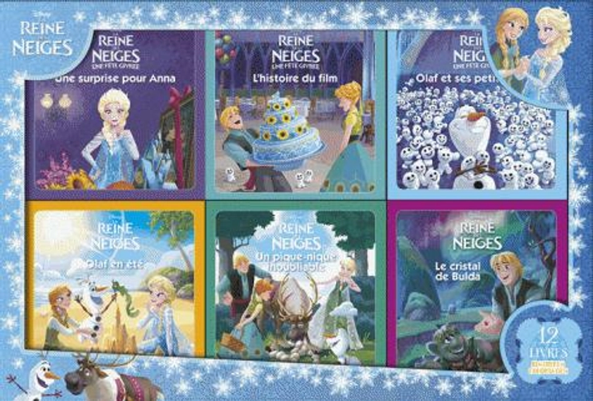 La Reine des Neiges : coffret 12 livres