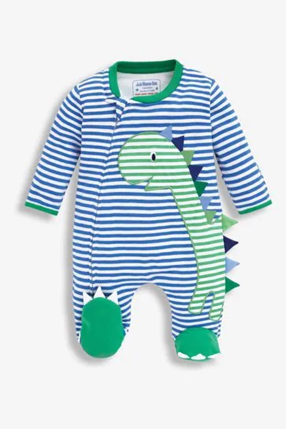 Buy JoJo Maman Bébé Appliqué Zip Cotton Baby Sleepsuit from Next Germany