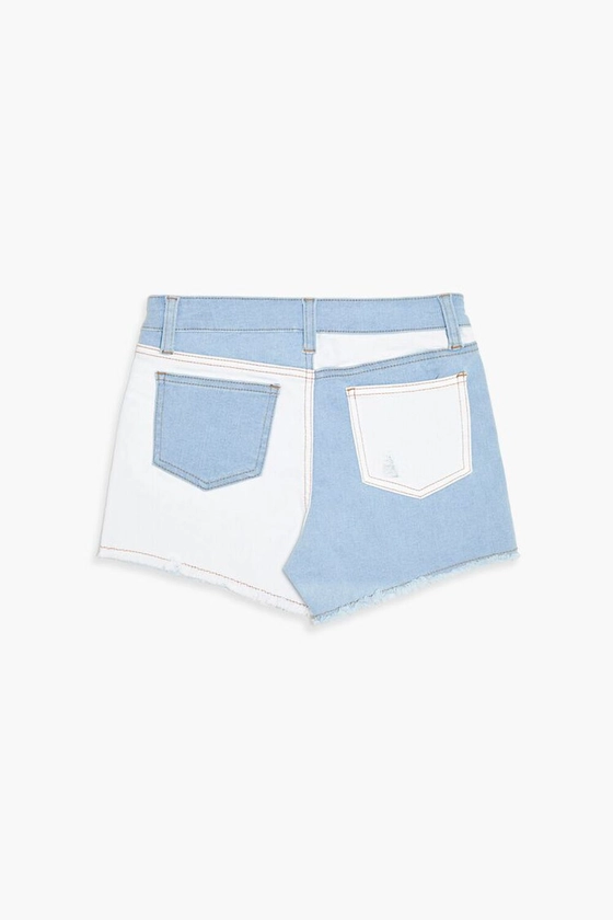 Girls Colorblock Denim Shorts (Kids)