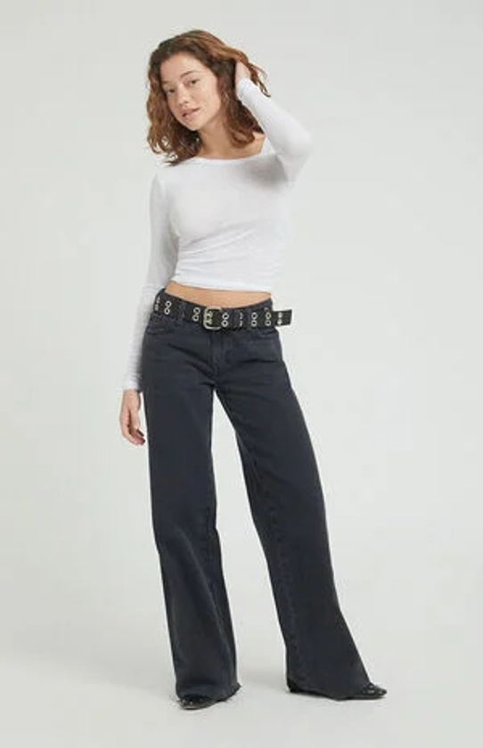 PacSun Casey Black Low Rise Baggy Jeans | PacSun