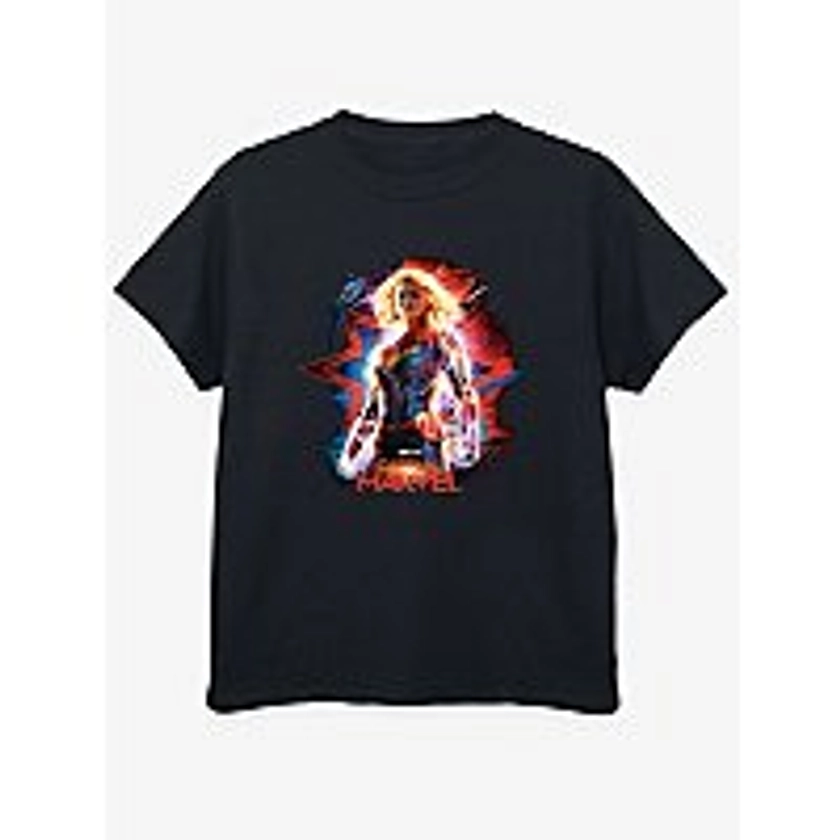 Captain Marvel Poster Black Unisex T-Shirt | Collections | George at ASDA