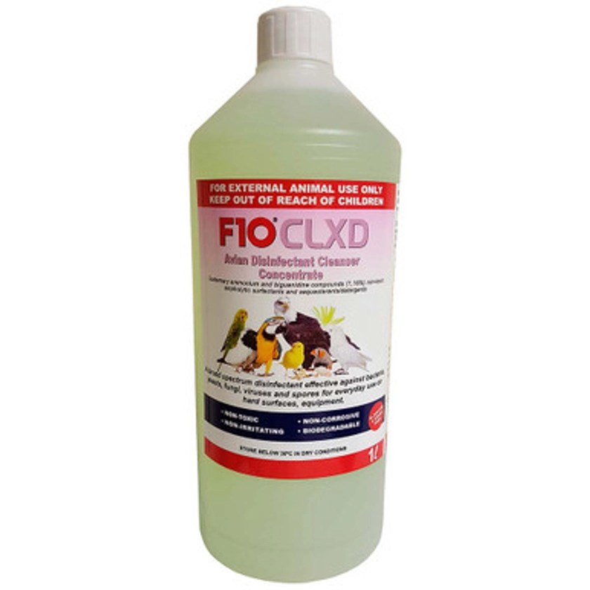 F10 CLXD Avian Disinfectant Cleanser Concentrate 1 Litre