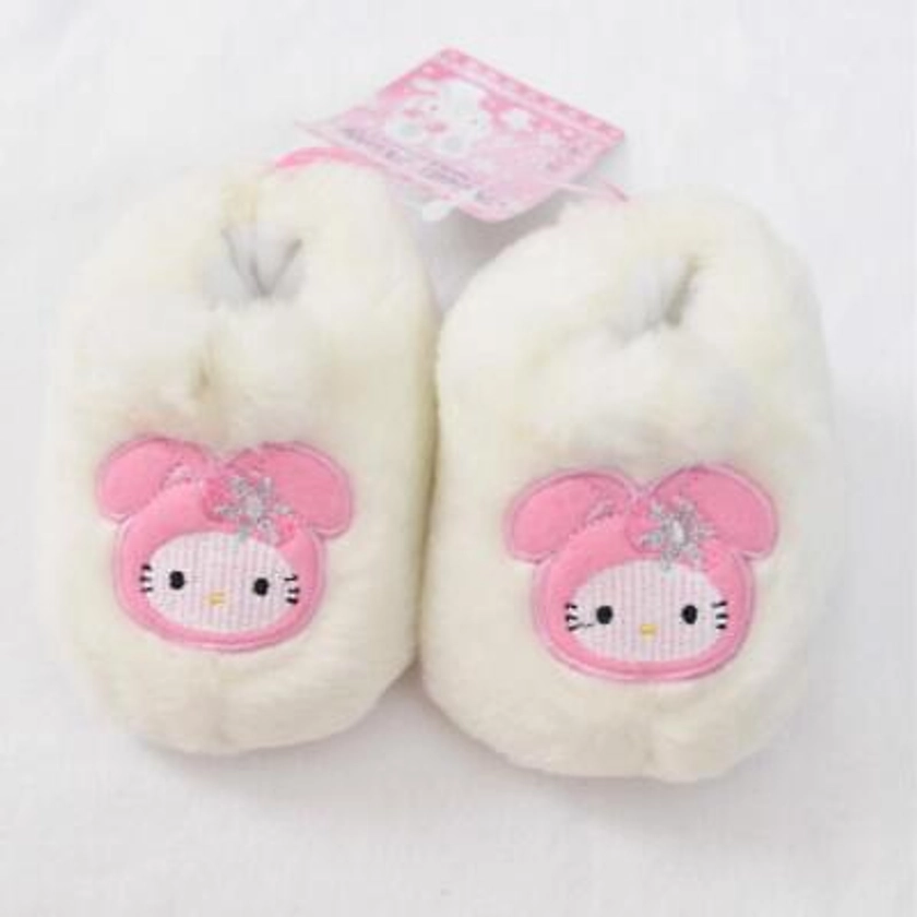 Hello Kitty Snow Rabbit Hokkaido Limited House Shoes 2009 for Kids w/ Tracking