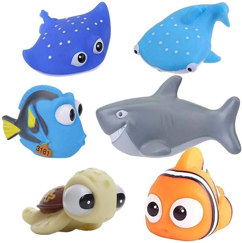 Finding Dory Nemo Bath Squirters Bath Toys for Baby &Toddler Toys Shower and Swimming 6Pcs : Amazon.co.uk: Toys & Games