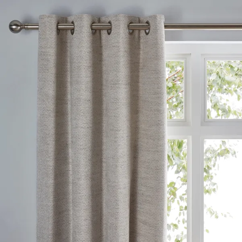 Churchgate Swithland Herringbone Eyelet Curtains