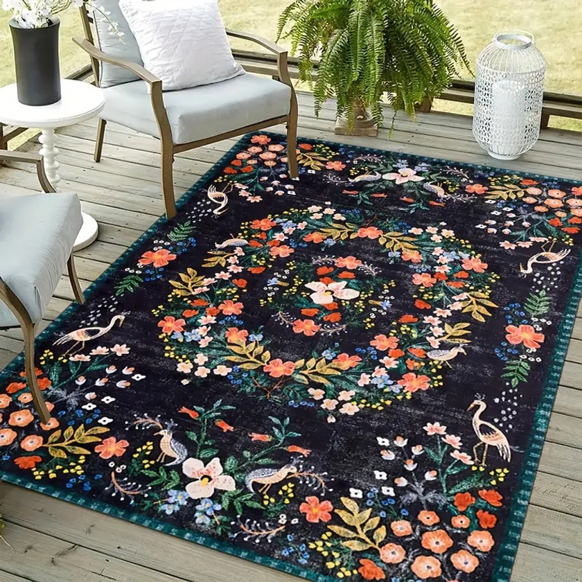 Pattern Rug Soft Comfortable Area - Temu