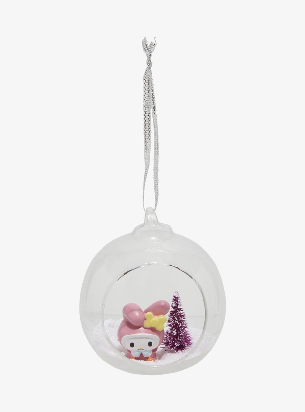 My Melody Snowscape Glass Ornament