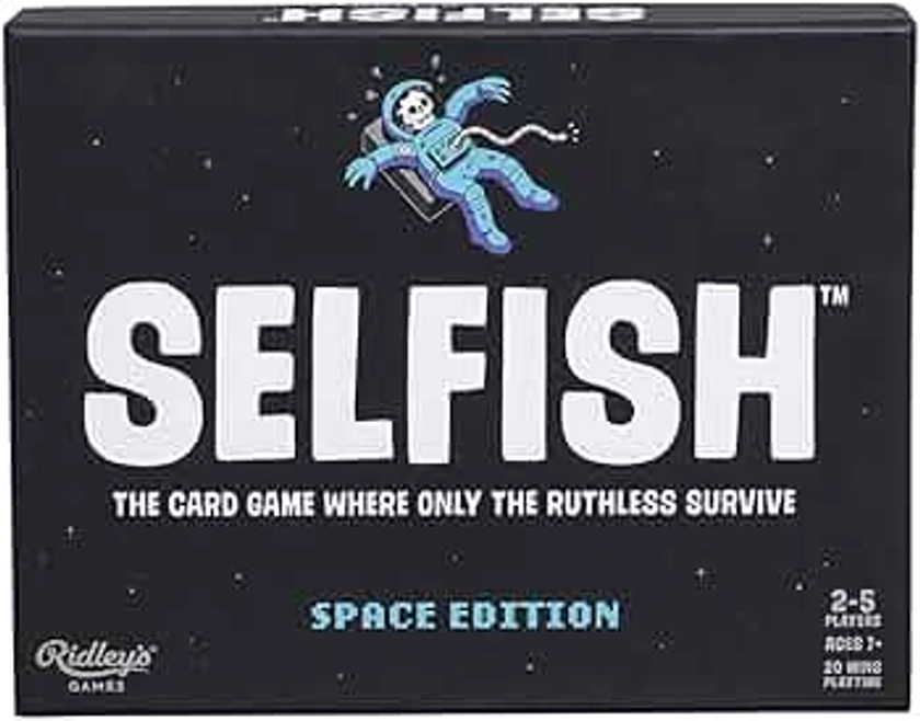 Ridley's | Selfish | Space Edition | Strategy Card Game | Great Family Fun