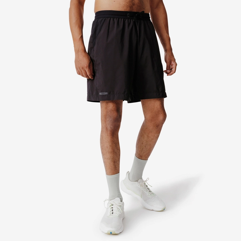 Short running respirant 2 en 1 homme - Dry 550 noir