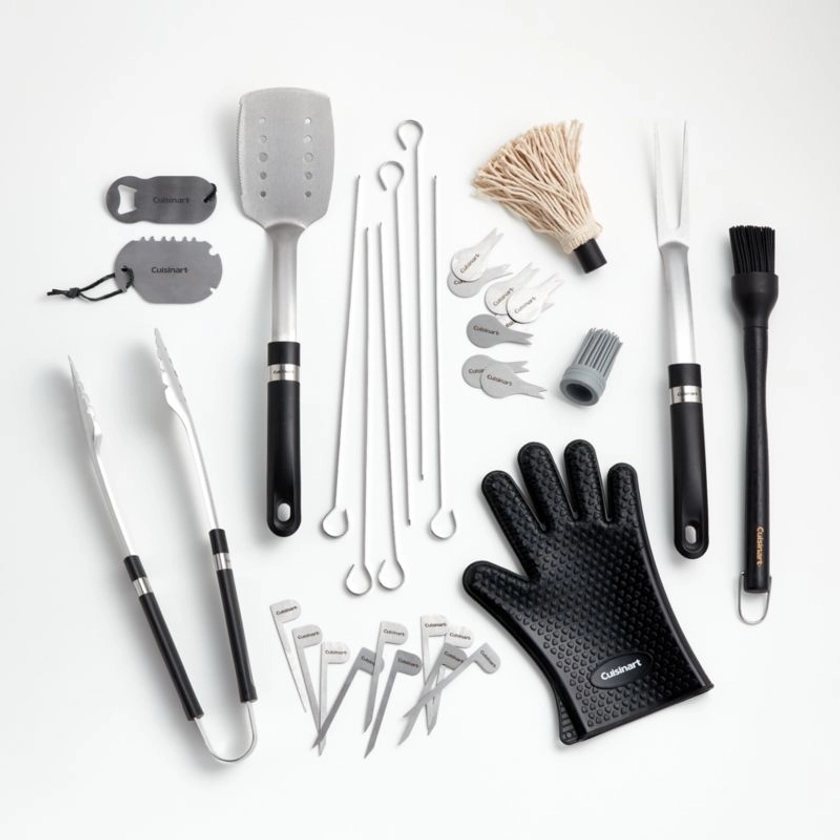 Cuisinart 36-Piece Backyard Barbecue Grill BBQ Tool Set + Reviews | Crate & Barrel