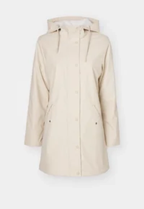 ONLSALLY RAINCOAT - Veste imperméable - oatmeal/white