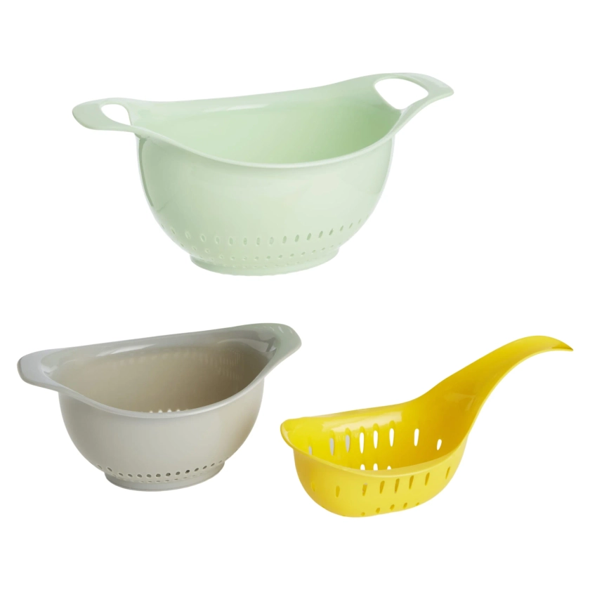 GoodCook Pro 3pc Colander Set