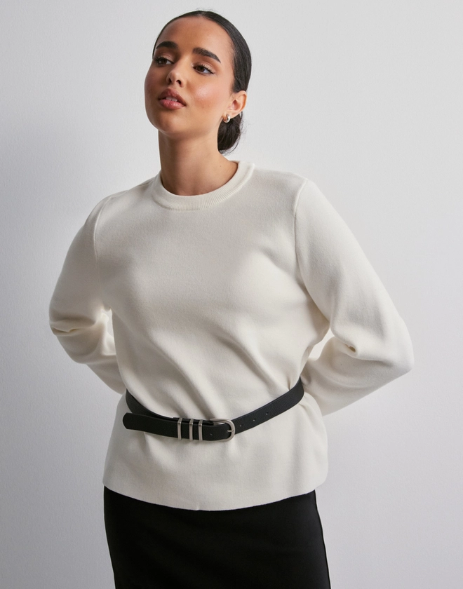 Buy Object Collectors Item OBJREYNARD SQUARE SLEEVE O-NECK NOO - Cloud Dancer | Nelly.com