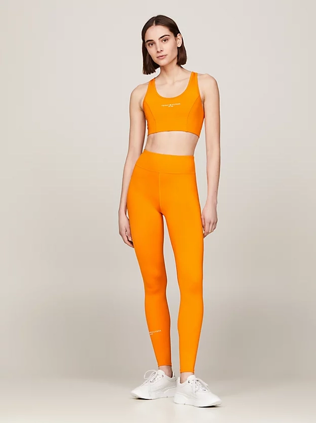 Legging long Essential taille mi-haute | Orange | Tommy Hilfiger