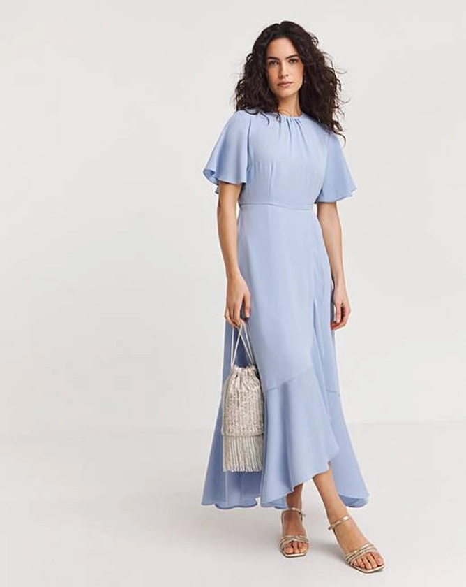 Joanna Hope Belt Ruffle Dress