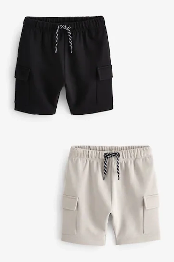 Buy Black Utility Shorts 2 Pack (3mths-7yrs) from the Next UK online shop