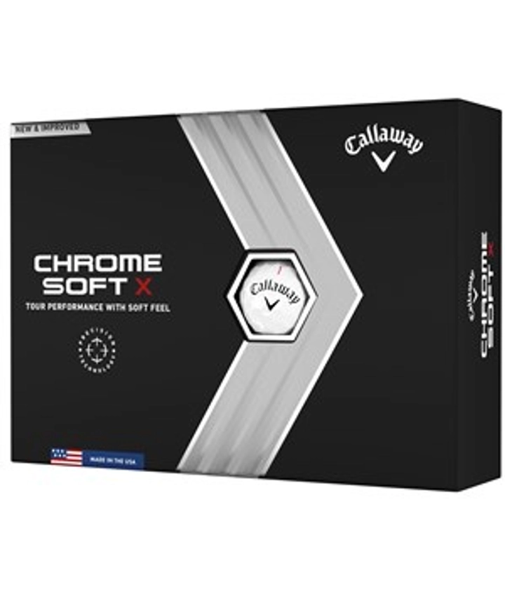 Logo Overrun - Callaway Chrome Soft X Golf Balls (12 Balls) 2022