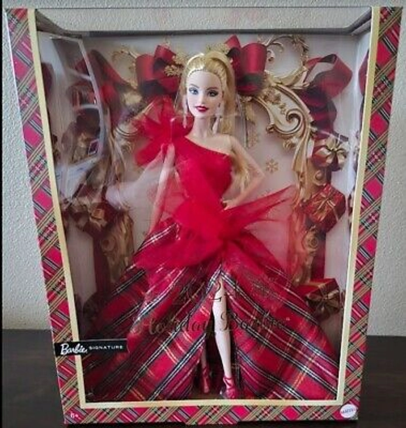 2024 Holiday Barbie Blonde with Shipper HRM65 IN STOCK NOW! | eBay