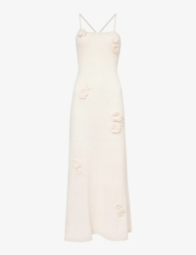 4TH & RECKLESS - Isla floral motif-embellished knitted maxi dress | Selfridges.com