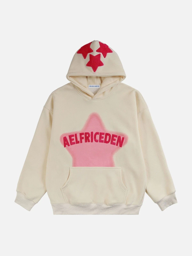 Aelfric Eden Vintage Embroidery Star Hoodie