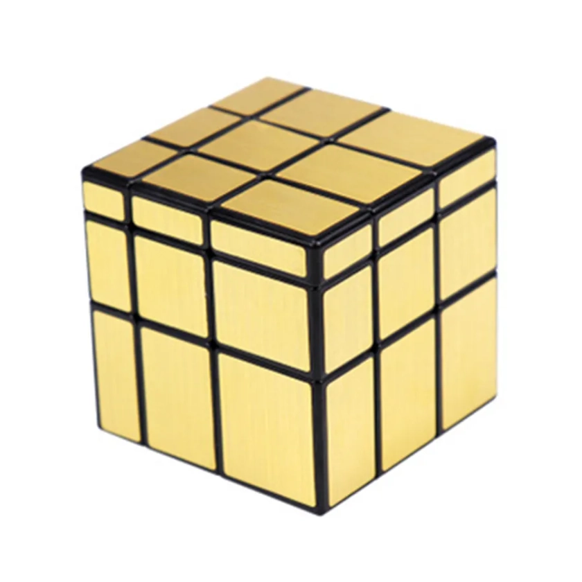 QiYi 2x2 3x3 Mirror Cube Gold Silver Brushed Magic Cube Speed Professional Puzzle Cubo Magico Toys for Children Blocks Gift Toy