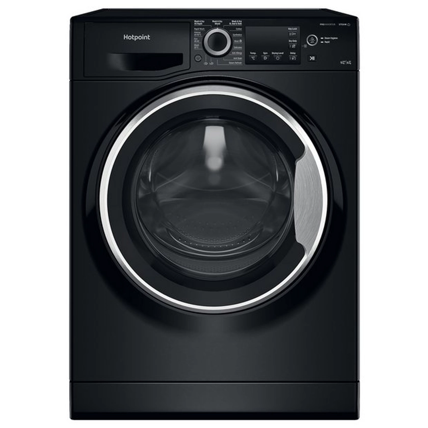 Buy Hotpoint NDB9635UK 9KG/6KG 1400 Spin Washer Dryer - Black | Washer dryers | Argos