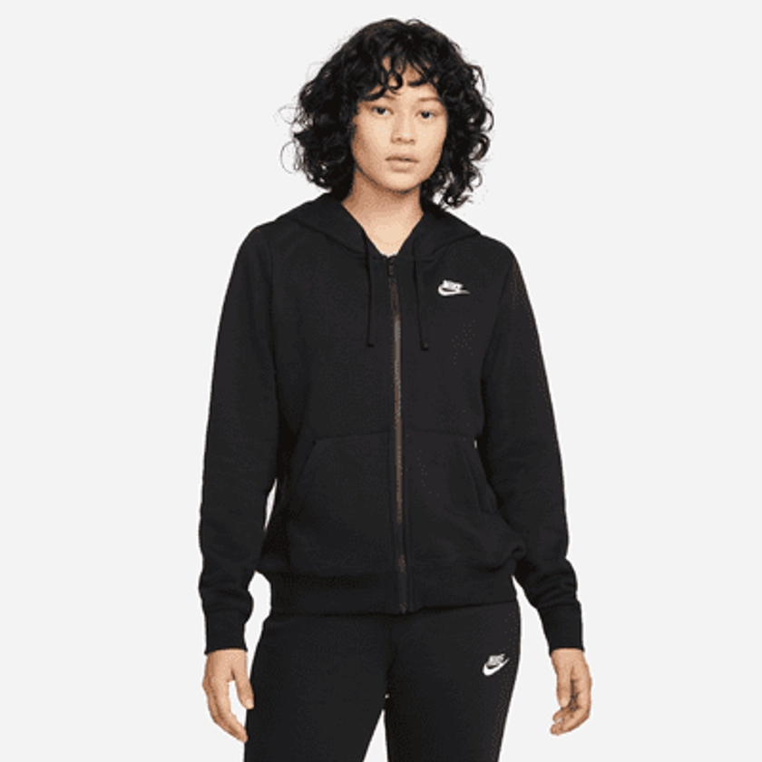 Sweat à capuche et zip Nike Sportswear Club Fleece pour Femme. Nike FR