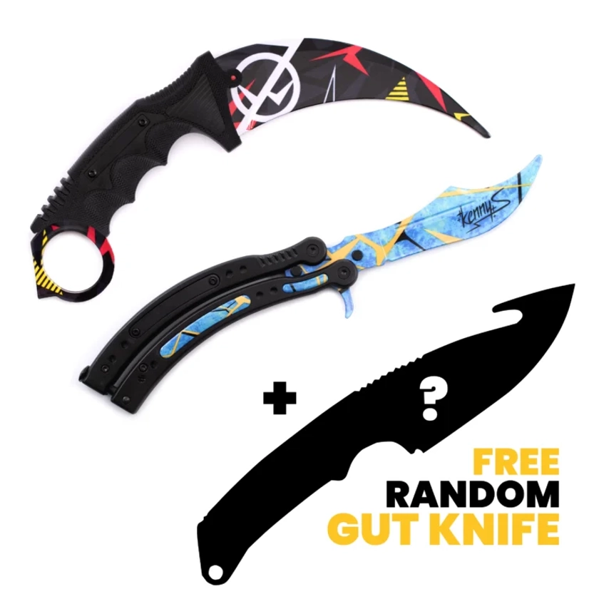 ULTIMATE PACK - ZywOo + kennyS + Random GUT | CS2 IRL knives packs