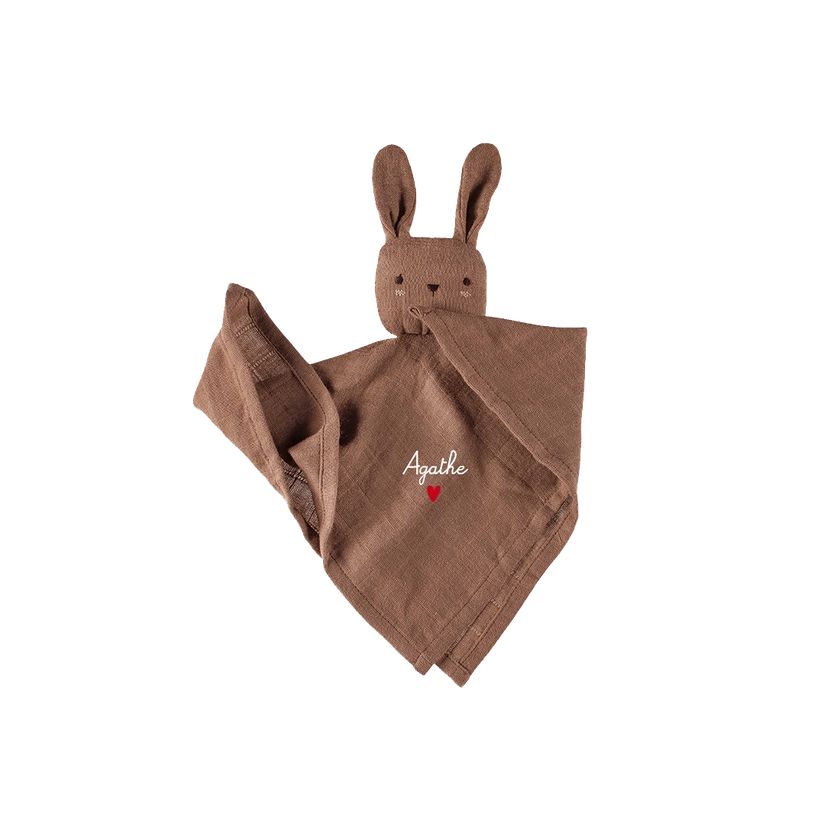 Doudou lange | lapin ecru | Main sauvage | Atelier Wagram